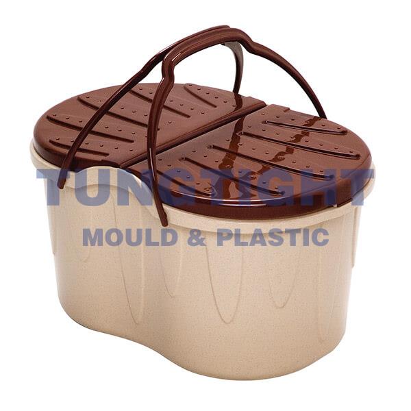 Injection portable food basket mould