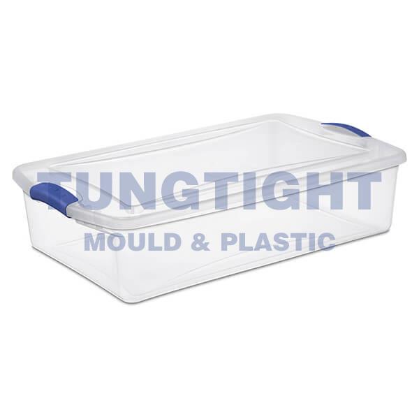 Plastic transparent bread container mould