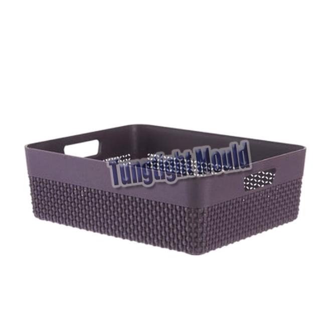 China plastic storage basket mould