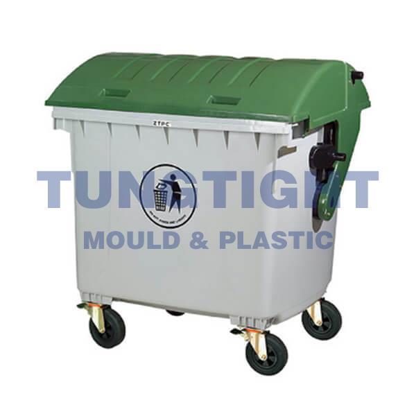 Plastic waste container mould