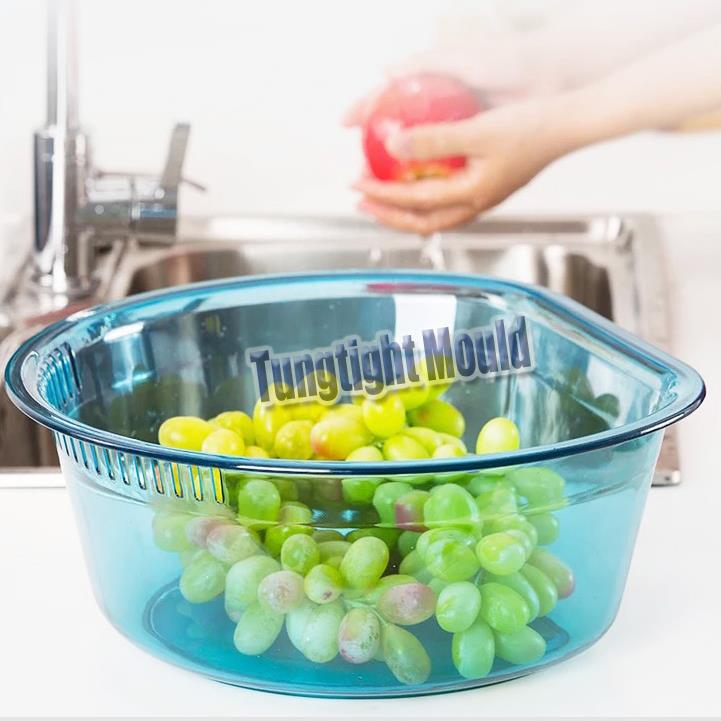 Plastic fruit basin mould