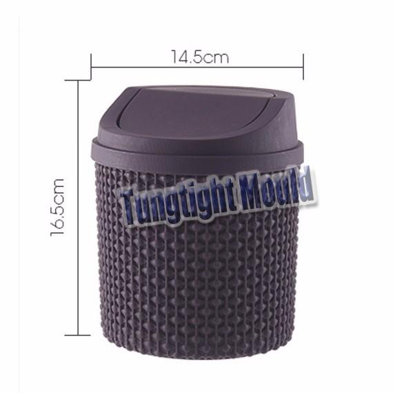 Flip style dustbin mould