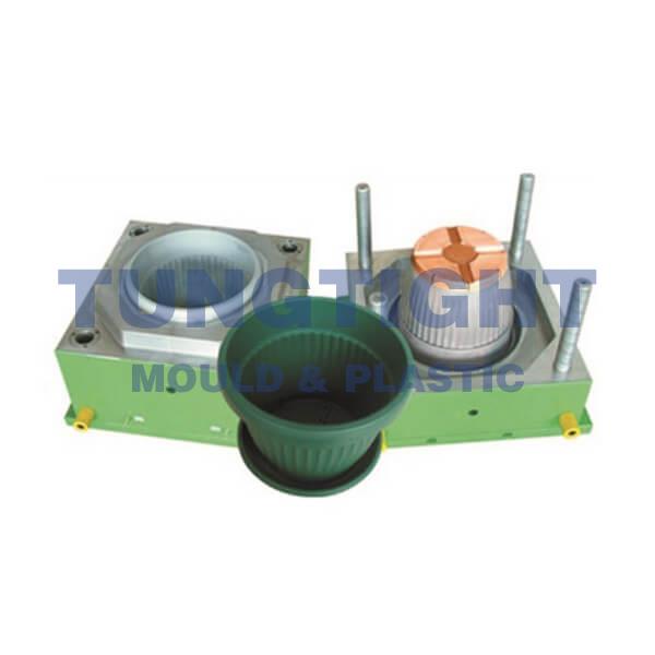 china injection plastic flower pot mould