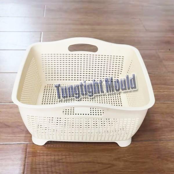 Plastic large fruit draining  basket mould 